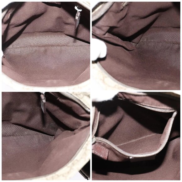 GUCCI GG Supreme Shoulder Bag PVC Beige Gold 141626 Auth BA2287 - Picture 15 of 16